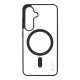 Husa OBAL:ME MagNetix Outline (MagSafe) pentru Samsung Galaxy S25, Neagra (Bakr, 57983126766) by www.silkase.ro