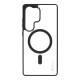 Husa OBAL:ME MagNetix Outline (MagSafe) pentru Samsung Galaxy S25 Ultra, Neagra (Bakr, 57983126767) by www.silkase.ro