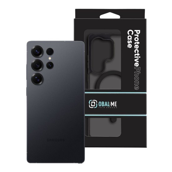 Husa OBAL:ME MagNetix Outline (MagSafe) pentru Samsung Galaxy S25 Ultra, Neagra (Bakr, 57983126767) by www.silkase.ro
