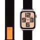 Curea Textilă OBAL:ME pentru Apple Watch 42-49mm, M/L, Negru/Portocaliu (Bakr, 57983126806) by www.silkase.ro