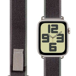 Curea Textilă OBAL:ME pentru Apple Watch 42-49mm, M/L, Gri/Verde