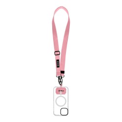 Snur de Gât (Curea Crossbody) OBAL:ME NeckTag Ribbon Rope, Roz Snur de Gât (Curea Crossbody) OBAL:ME NeckTag Ribbon Rope, Roz
