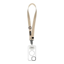 Snur de Gât (Curea Crossbody) OBAL:ME NeckTag Ribbon Rope, Bej (Ivory) Snur de Gât (Curea Crossbody) OBAL:ME NeckTag Ribbon Rope, Bej (Ivory)