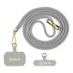 Snur de Gât (Curea Crossbody) OBAL:ME NeckTag Allure Rope, Gri Deschis (Bakr, 57983126813) by www.silkase.ro