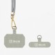 Snur de Gât (Curea Crossbody) OBAL:ME NeckTag Allure Rope, Gri Deschis (Bakr, 57983126813) by www.silkase.ro