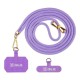 Snur de Gât (Curea Crossbody) OBAL:ME NeckTag Allure Rope, Mov (Bakr, 57983126814) by www.silkase.ro