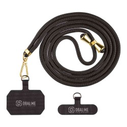 Snur de Gât (Curea Crossbody) OBAL:ME NeckTag Allure Rope, Negru