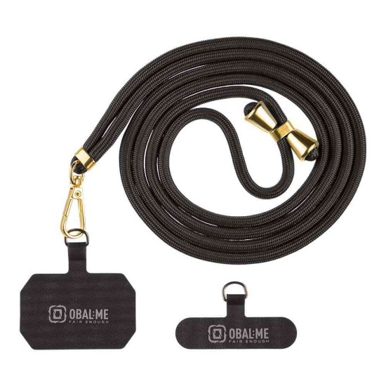 Snur de Gât (Curea Crossbody) OBAL:ME NeckTag Allure Rope, Negru Snur de Gât (Curea Crossbody) OBAL:ME NeckTag Allure Rope, Negru (Bakr, 57983126815) by www.silkase.ro