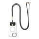 Snur de Gât (Curea Crossbody) OBAL:ME NeckTag Allure Rope, Negru Snur de Gât (Curea Crossbody) OBAL:ME NeckTag Allure Rope, Negru (Bakr, 57983126815) by www.silkase.ro