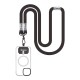 Snur de Gât (Curea Crossbody) OBAL:ME NeckTag Trio Rope, Negru (Bakr, 57983126817) by www.silkase.ro