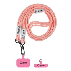 Snur de Gât (Curea Crossbody) OBAL:ME NeckTag Trio Rope, Roz