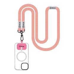 Snur de Gât (Curea Crossbody) OBAL:ME NeckTag Trio Rope, Roz