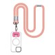Snur de Gât (Curea Crossbody) OBAL:ME NeckTag Trio Rope, Roz (Bakr, 57983126819) by www.silkase.ro