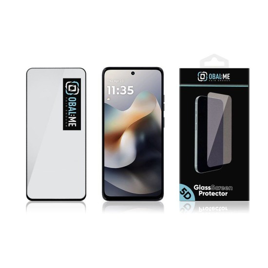 Folie de Sticlă 5D OBAL:ME pentru Motorola G56, Neagră (Bakr, 57983126874) by www.silkase.ro