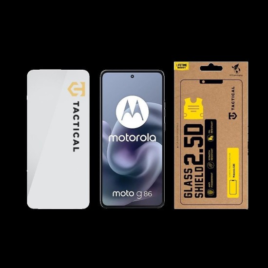 Folie de Sticlă Tactical Glass Shield 2.5D pentru Motorola G86, Transparentă (Bakr, 57983127014) by www.silkase.ro