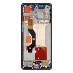 Modul Display LCD cu Touchscreen și Ramă pentru Motorola Edge 60 Pro, Albastru (Dazzling Blue) (Service Pack)
