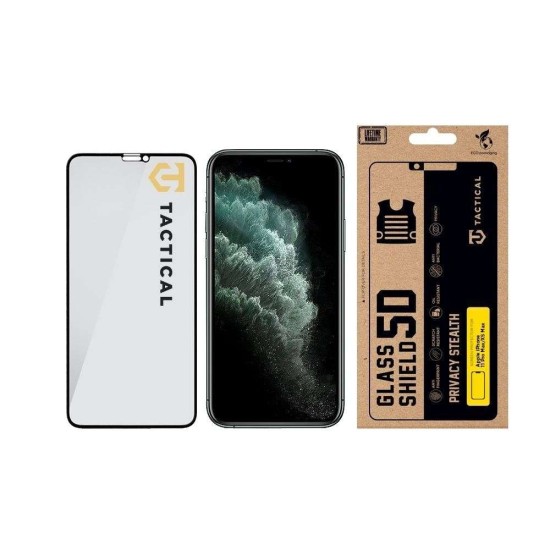 Folie de Sticlă Privacy 5D Tactical Glass Shield Stealth pentru iPhone 11 Pro Max / XS Max, Neagră Folie de Sticlă Privacy 5D Tactical Glass Shield Stealth pentru iPhone 11 Pro Max / XS Max, Neagră (Bakr, 57983127181) by www.silkase.ro