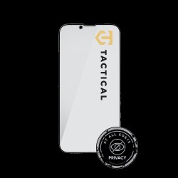 Folie de Sticlă Privacy 5D Tactical Glass Shield Stealth pentru iPhone 13 / 13 Pro / 14 / 16e, Neagră