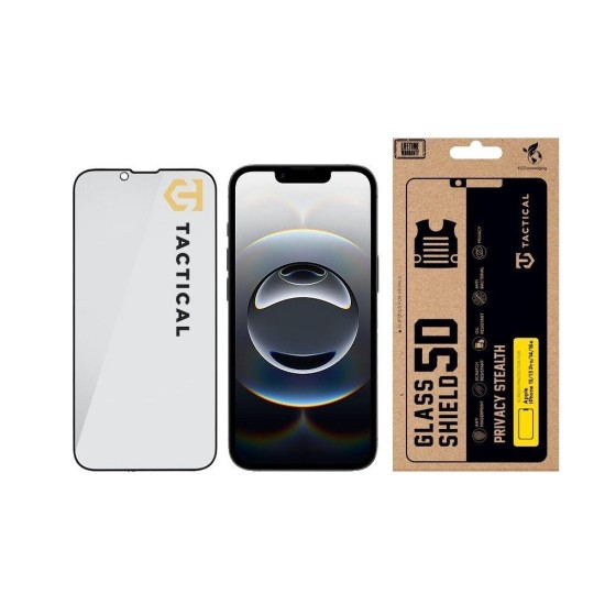 Folie de Sticlă Privacy 5D Tactical Glass Shield Stealth pentru iPhone 13 / 13 Pro / 14 / 16e, Neagră Folie de Sticlă Privacy 5D Tactical Glass Shield Stealth pentru iPhone 13 / 13 Pro / 14 / 16e, Neagră (Bakr, 57983127189) by www.silkase.ro