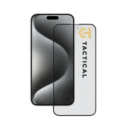 Folie de Sticlă Privacy 5D Tactical Glass Shield Stealth pentru Apple iPhone 15 Pro Max, Neagră