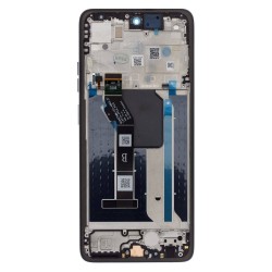 Modul Display LCD cu Touchscreen și Ramă pentru Motorola G56, Negru (Black Oyster) (Service Pack)