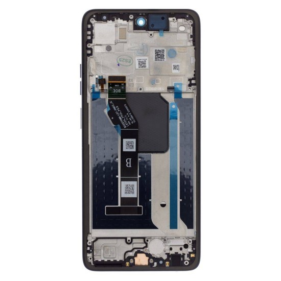 Modul Display LCD cu Touchscreen și Ramă pentru Motorola G56, Negru (Black Oyster) (Service Pack) (Bakr, 5D68C30208) by www.silkase.ro