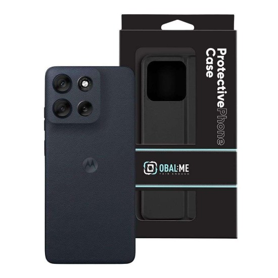 Husa OBAL:ME SmoothTouch pentru Motorola G56, Neagra (Bakr, 57983127362) by www.silkase.ro