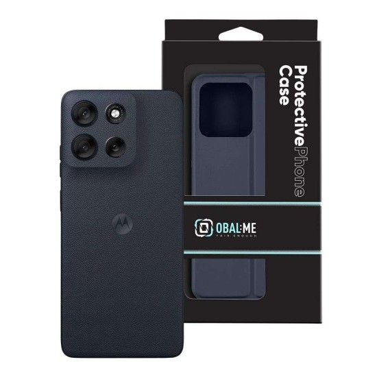 Husa OBAL:ME SmoothTouch pentru Motorola G56, Albastru Închis (Bakr, 57983127363) by www.silkase.ro