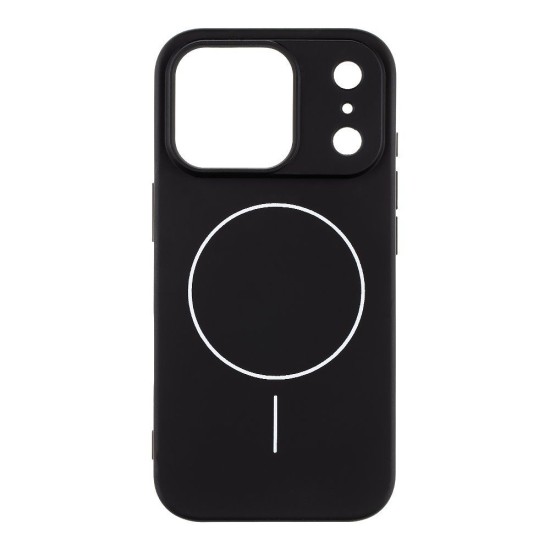 Husa OBAL:ME MagNetix Matte TPU (MagSafe) pentru Apple iPhone 17 Pro, Neagra (Bakr, 57983127381) by www.silkase.ro