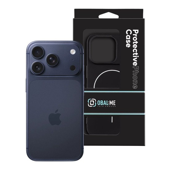 Husa OBAL:ME MagNetix Matte TPU (MagSafe) pentru Apple iPhone 17 Pro, Neagra (Bakr, 57983127381) by www.silkase.ro