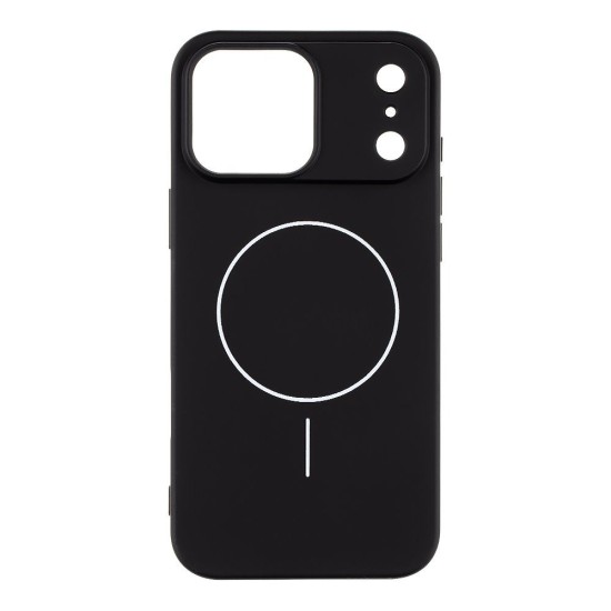 Husa OBAL:ME MagNetix Matte TPU (MagSafe) pentru Apple iPhone 17 Pro Max, Neagra (Bakr, 57983127385) by www.silkase.ro
