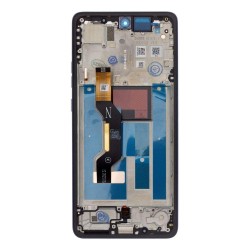 Modul Display LCD cu Touchscreen și Ramă pentru Motorola G86, Negru (Spellbound) (Service Pack)