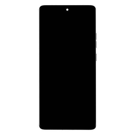 Modul Display LCD cu Touchscreen și Ramă pentru Motorola Edge 50 5G, Gri (Koala Grey) (Service Pack) (Bakr, 5D68C24914) by www.silkase.ro