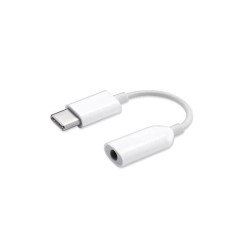 Adaptor Original Xiaomi USB-C la Jack 3.5mm, Alb (Service Pack)