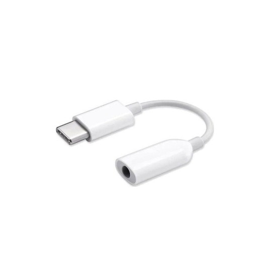 Adaptor Original Xiaomi USB-C la Jack 3.5mm, Alb (Service Pack) (Bakr, 45010000031P) by www.silkase.ro