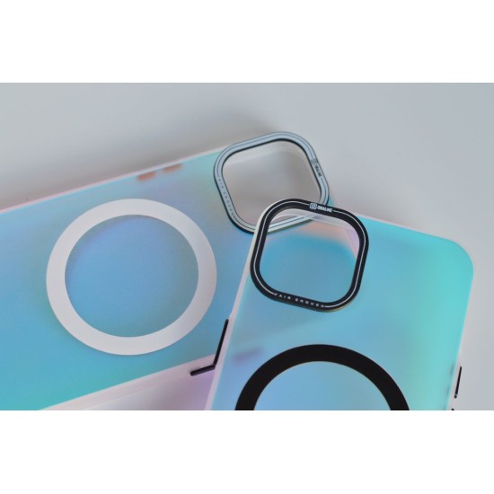 Husa OBAL:ME HoloMag (MagSafe) pentru Apple iPhone 17, Alba (Bakr, 57983128015) by www.silkase.ro