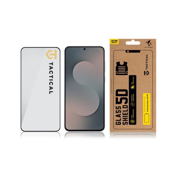 Folie de sticlă Tactical Glass Shield 5D pentru Samsung Galaxy S25 FE Negru (Bakr, 57983128127) by www.silkase.ro
