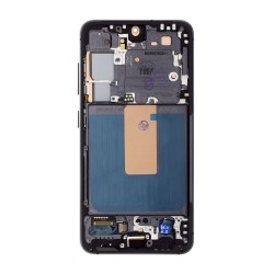 Modul Display LCD cu Touchscreen și Ramă pentru Samsung Galaxy S23 (S911B), Negru (Phantom Black)