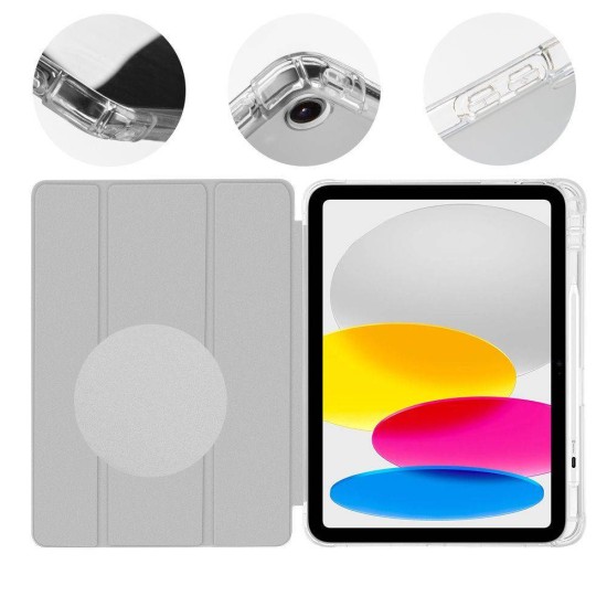 Husa OBAL:ME MistyTab (Tip Carte) pentru iPad 10.9 (2022) / 11 (2025), Gri Deschis (Bakr, 57983128320) by www.silkase.ro