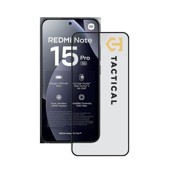 Folie de sticlă Tactical Glass Shield 5D pentru Xiaomi Redmi Note 15 Pro 5G Negru Folie de sticlă Tactical Glass Shield 5D pentru Xiaomi Redmi Note 15 Pro 5G Negru (Redmi Note 15 Pro, 57983129095) by www.silkase.ro