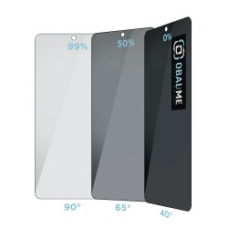 Folie sticlă Privacy 5D OBAL:ME pentru Samsung Galaxy S26+ Negru