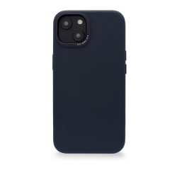 Husa din piele naturala Decoded BackCover MagSafe compatibila cu iPhone 14 Navy Blue