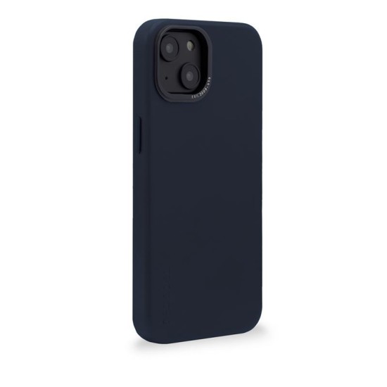 Husa din piele naturala Decoded BackCover MagSafe compatibila cu iPhone 14 Navy Blue (iPhone 14, D23IPO14BC1NY) by www.silkase.ro