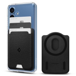 Portofel textil MagSafe Spigen Urban Fit pentru Samsung Galaxy S25, negru