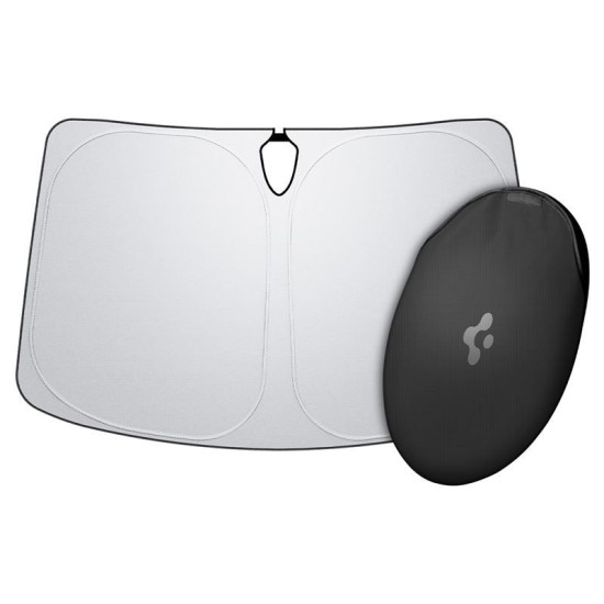 Parasolar parbriz Spigen pentru Tesla Model S, negru (Accesorii auto, ACP09305) by www.silkase.ro