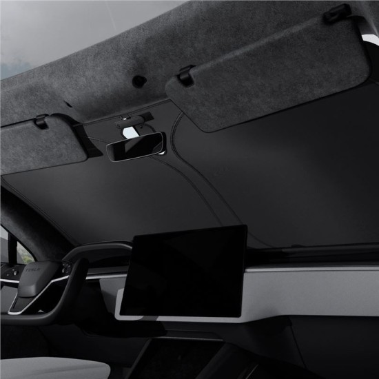Parasolar parbriz Spigen pentru Tesla Model S, negru (Accesorii auto, ACP09305) by www.silkase.ro