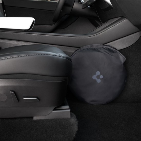 Parasolar parbriz Spigen pentru Tesla Model S, negru (Accesorii auto, ACP09305) by www.silkase.ro