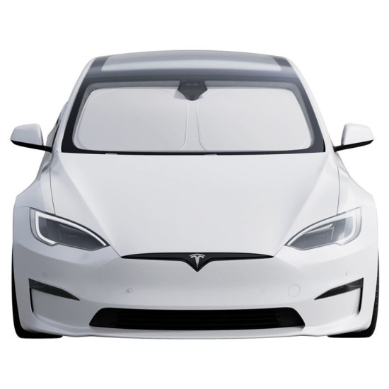 Parasolar parbriz Spigen pentru Tesla Model S, negru (Accesorii auto, ACP09305) by www.silkase.ro