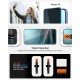 Set 2 folii sticla cu sistem de montare Case friendly Spigen GLAStR EZ FIT HD compatibil cu Samsung Galaxy S24 Plus / S25 Plus Privacy (Ingredi, AGL09307) by www.silkase.ro