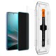 Set 2 folii sticla cu sistem de montare Case friendly Spigen GLAStR EZ FIT HD compatibil cu Samsung Galaxy S24 Plus / S25 Plus Privacy (Ingredi, AGL09307) by www.silkase.ro